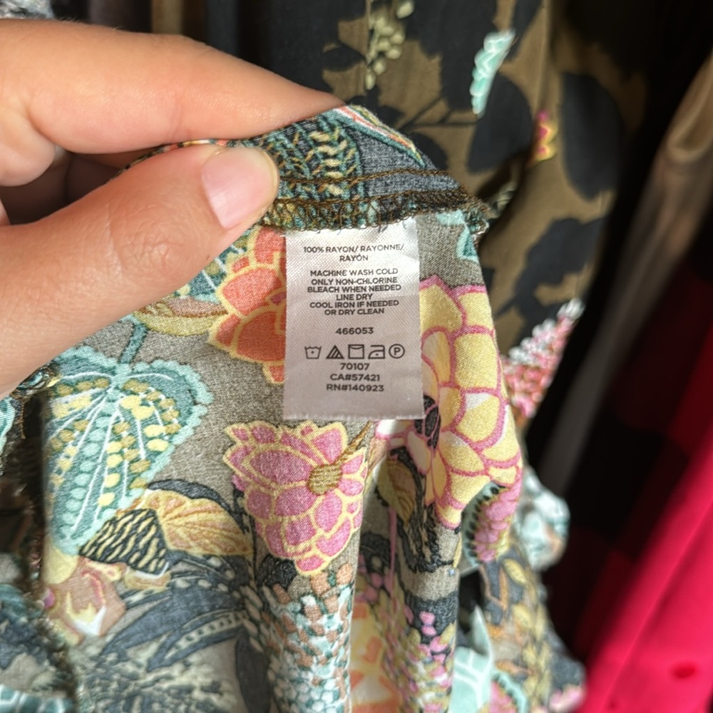 LOFT Coral Springs Tie Neck Dress (Size SP) - Picture 5 of 5